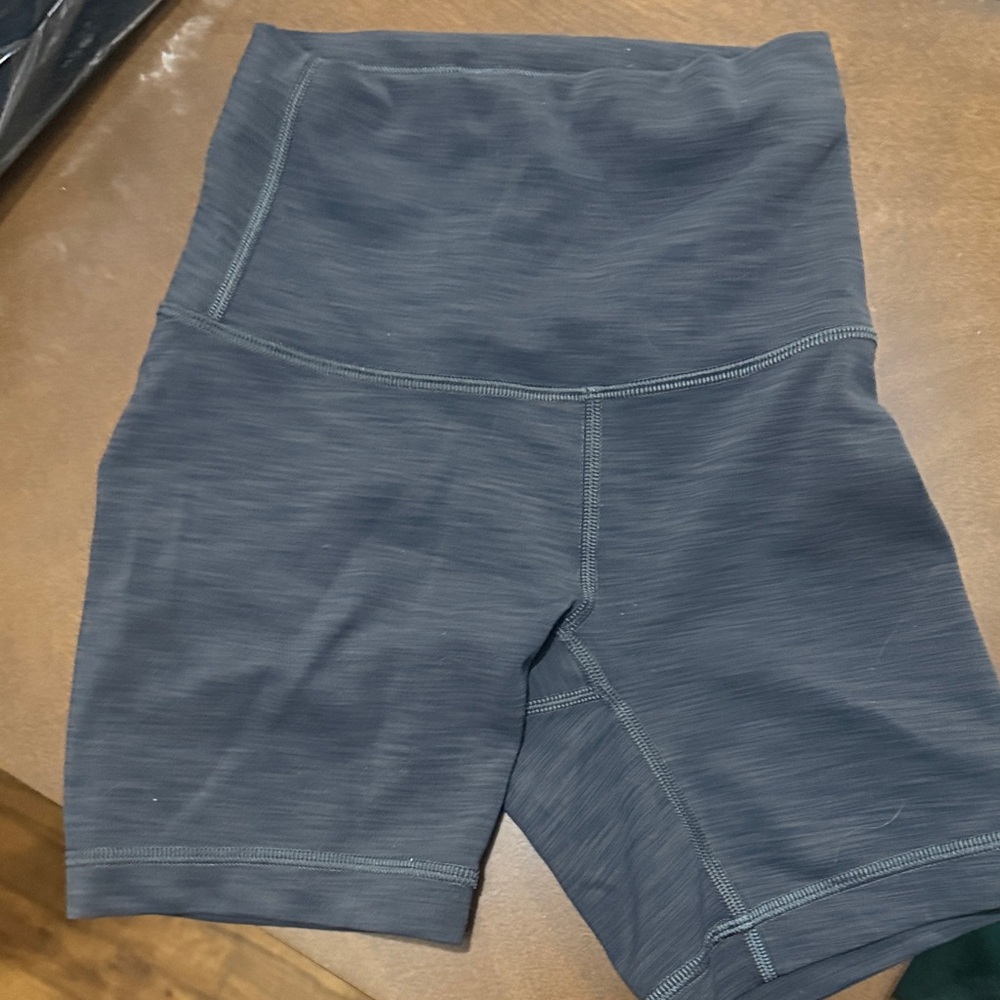 Women's Lululemon High-Waisted Grey Bike Shorts
